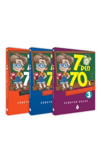 7'Den 70'e Beyin Jimnastiği Seti (3 Kitap)