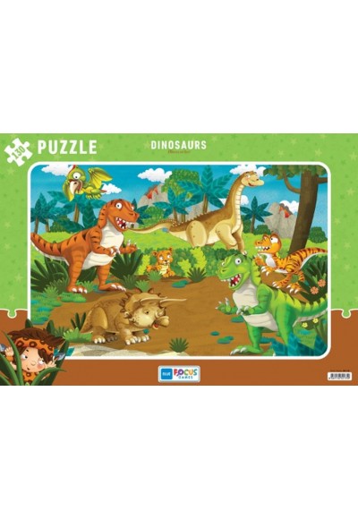 Blue Focus Dinosaurs (Dinozorlar) - Puzzle 130 Parça