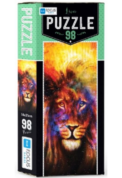 Blue Focus Lion - Puzzle 98 Parça