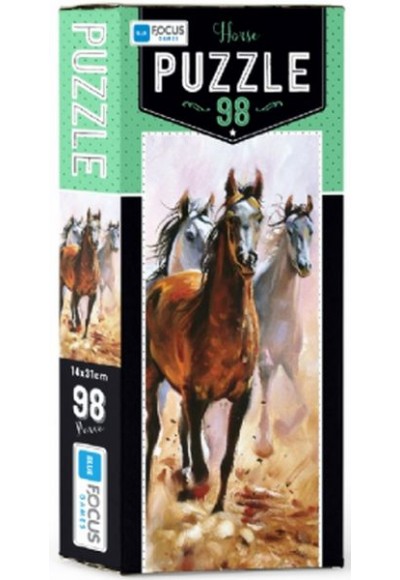 Blue Focus Horse - Puzzle 98 Parça