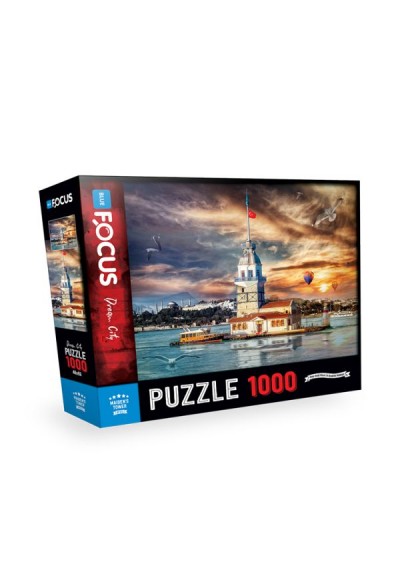 Blue Focus 1000 Parça Puzzle Kız Kulesi