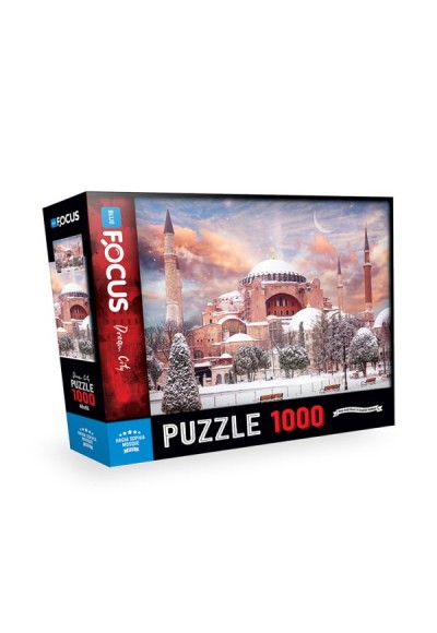 Blue Focus 1000 Parça Puzzle Ayasofya Camii