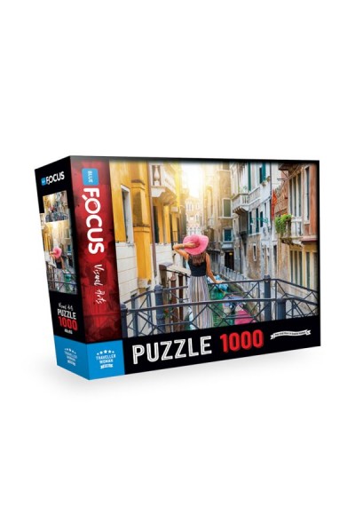 Blue Focus Puzzle Traveller Woman 1000 Parça