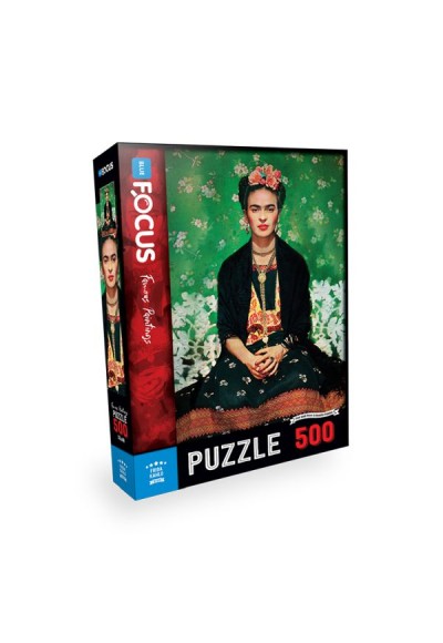 Blue Focus Frida Kahlo -Puzzle 500 Parça