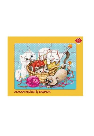 Mikado Afacan Kediler İş Başında Puzzle