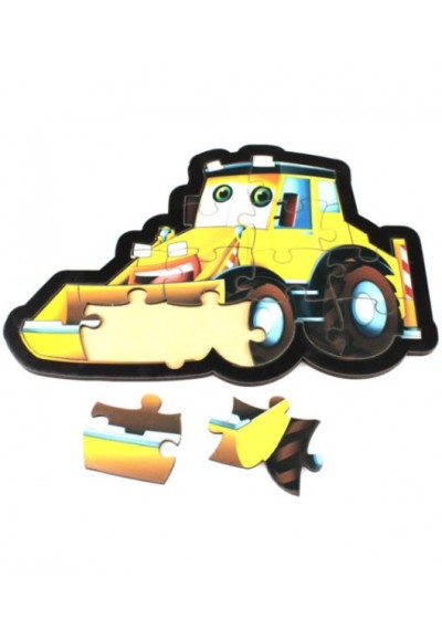 Dozer Puzzle - Ahşap