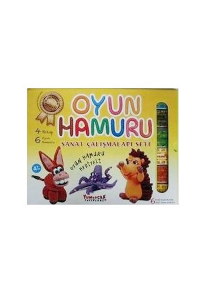 Oyun Hamuru Sanat Çalışmaları Seti (4 Kitap - 6 Oyun Hamuru)