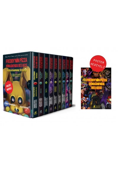 Fazbear’In Korkunç Tipleri 9 Kitaplık Kutulu Set (Poster Hediyeli)