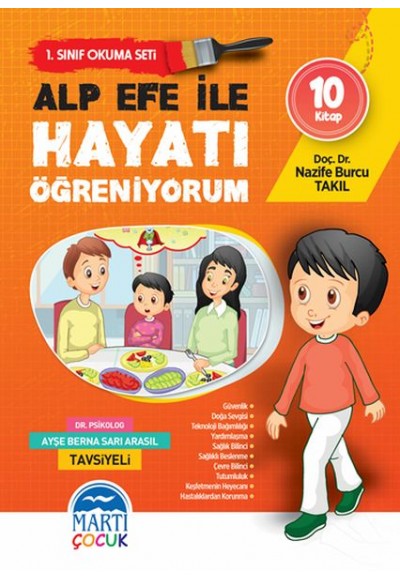 Alp Efe ile Hayatı Öğreniyorum - 1. Sınıf Okuma Seti - 10 Kitap Takım