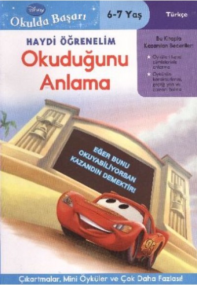 Okulda Başarı 05 - Haydi Öğrenelim Cars Okuduğunu Anlama (6-7 Yaş)