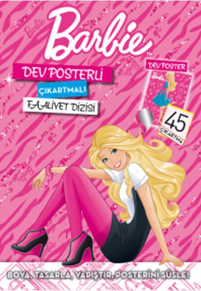 Barbie Dev Posterli Çıkartmalı Faaliyet Dizisi