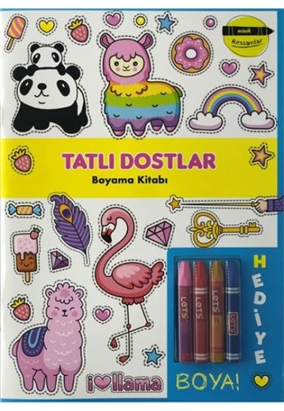 Tatlı Dostlar Boyama Kitabı - Minik Ressamlar