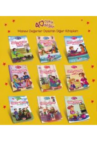 40 Öykü 40 Değer  - Manevi Değerler Dizisi (10 Kitap Takım)