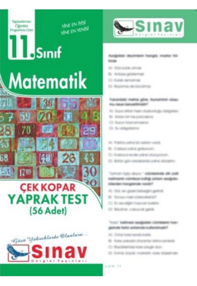 Sınav 11. Sınıf Matematik Çek Kopar Yaprak Test