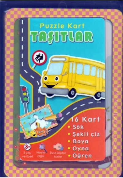 Kutulu Puzzle Kart Taşıtlar