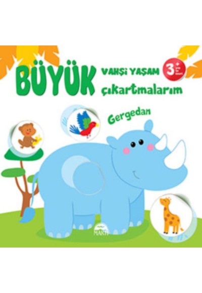 Büyük Vahşi Yaşam Çıkartmalarım - Gergedan