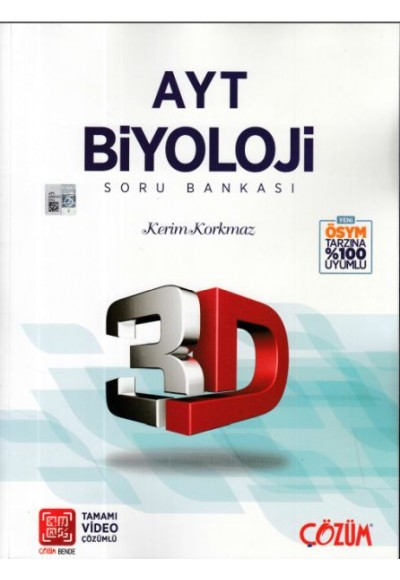 3D AYT Biyoloji Soru Bankası (Yeni)