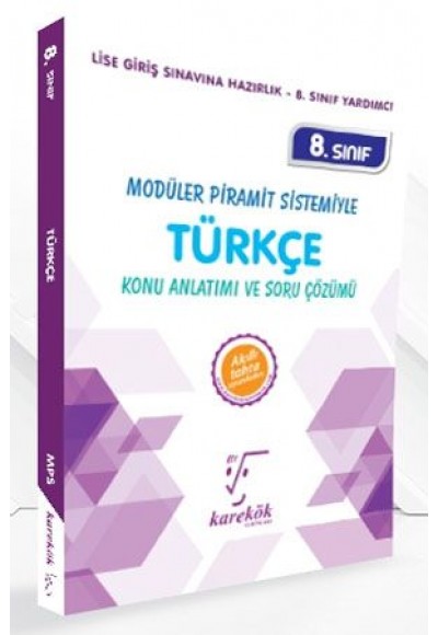 Karekök 8. Sınıf LGS Türkçe Konu Anlatımlı (Yeni)