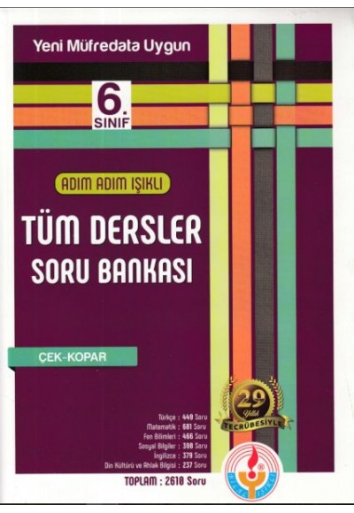 Adım Adım Işıklı 6.Sınıf Tüm Dersler Soru Bankası (Yeni)