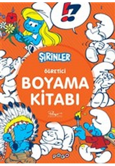 Öğretici Boyama Kitabı - Şirinler