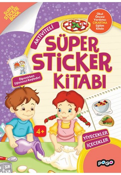 Süper Sticker Yiyecekler İçecekler