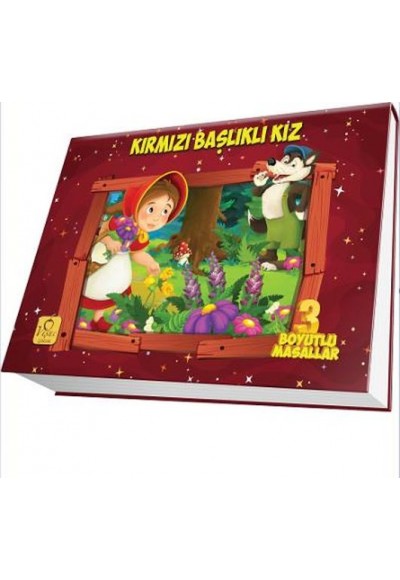 Üç Boyutlu Masallar Kırmızı Başlıklı Kız (Ciltli)