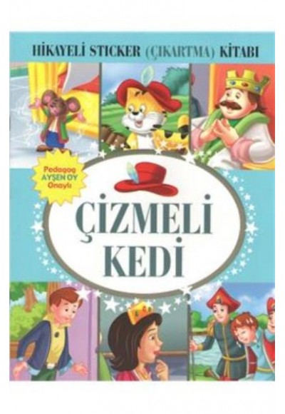 Çizmeli Kedi Hikayeli Sticker Çıkartma Kitabı