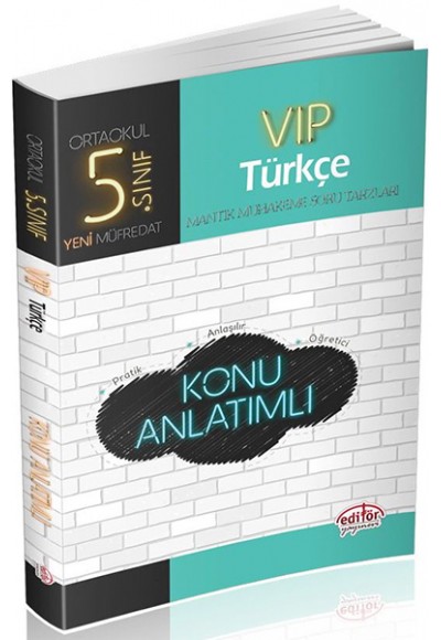 Editör - 5. Sınıf VIP Türkçe Konu Anlatımlı