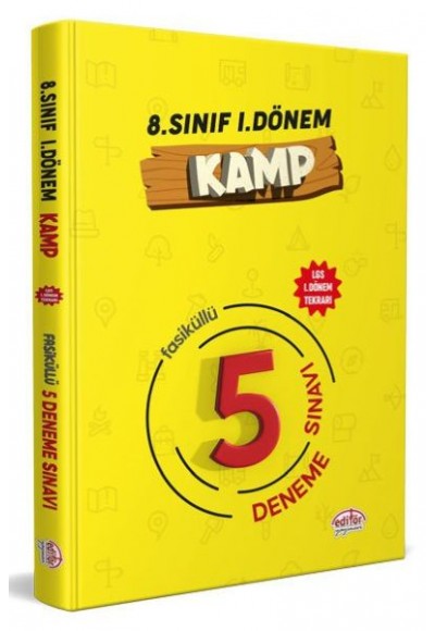 Editör 8. Sınıf 1. Dönem Kamp 5 Fasikül Deneme Sınavı