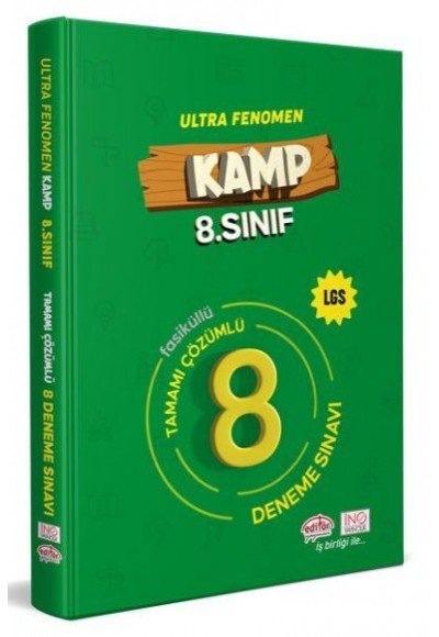 Editör 8.Sınıf Kamp Fenomen LGS Tamamı Çözümlü 8 Deneme Sınavı