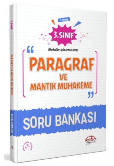 Editör 3. Sınıf Paragraf ve Mantık Muhakeme Soru Bankası