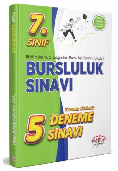 Editör 7.Sınıf İokbs Bursluluk Sınavı Tamamı Çözümlü 5 Deneme Sınavı