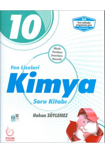 Palme 10.Sınıf Fen Liseleri Kimya Soru Kitabı (Yeni)