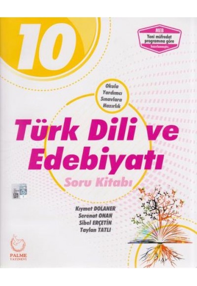 Palme 10. Sınıf Türk Dili ve Edebiyatı Soru Kitabı (Yeni)