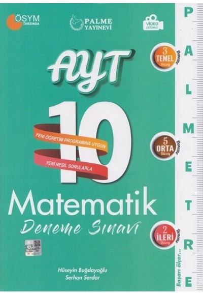 Palme 2021 AYT Matematik 10 Deneme Sınavı