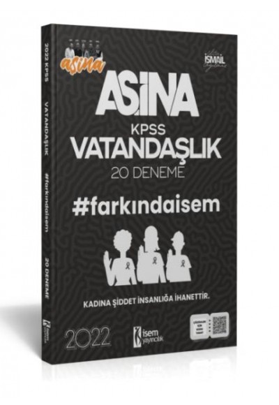 İsem Yayıncılık 2022 Aşina Farkındaİsem KPSS Vatandaşlık 20 Deneme