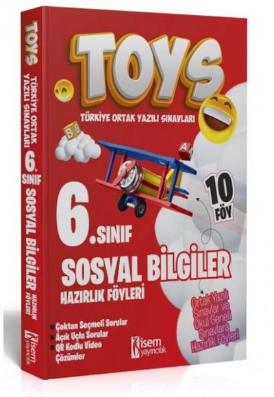 İsem Yayıncılık 2024 Toys 6. Sınıf Sosyal Bilgiler  Hazırlık Föyleri