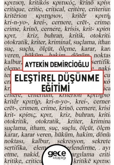 Eleştirel Düşünme Eğitimi