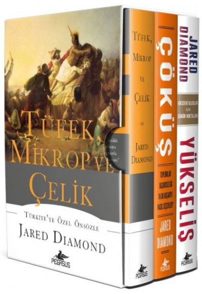 Jared Diamond Seti - 3 Kitap Takım - Tüfek Mikrop ve Çelik Üçlemesi - Ciltsiz