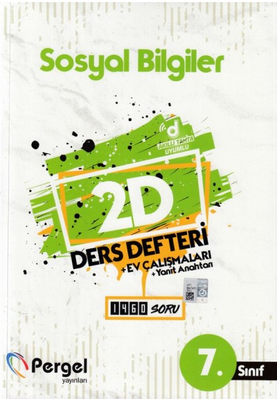 Pergel 7. Sınıf Sosyal Bilgiler 2D Ders Defteri + Ev Çalışmaları (Yeni)