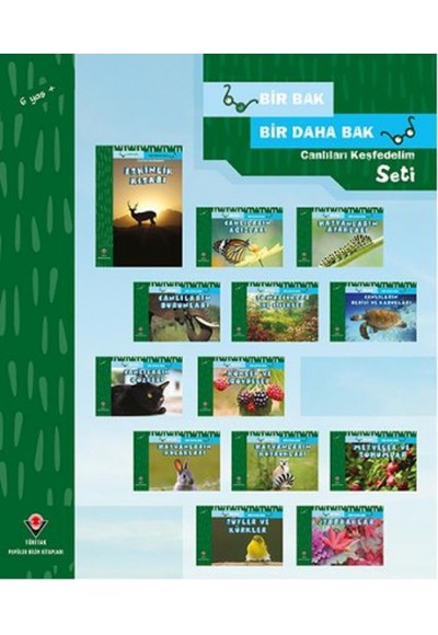 Bir Bak Bir Daha Bak - Canlıları Keşfedelim Seti - 13 Kitap Takım