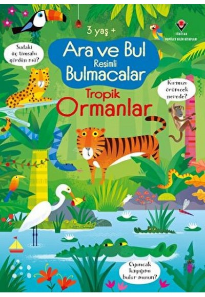 Ara ve Bul Resimli Bulmacalar Tropik Ormanlar