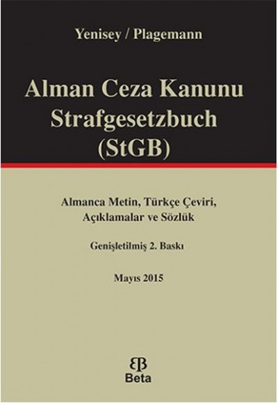 Alman Ceza Kanunu Strafgesetzbuch STGB
