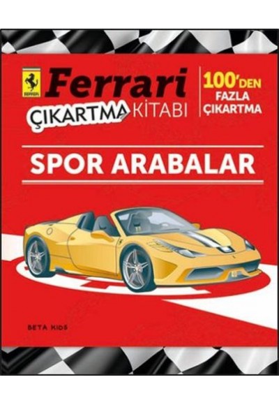 Ferrari Çıkartma Kitabı - Spor Arabalar