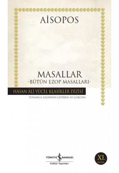 Masallar - Bütün Ezop Masalları - Hasan Ali Yücel Klasikleri