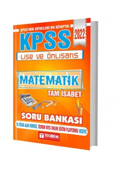 Teorem 2022 KPSS Lise Ön Lisans Matematik Tam İsabet Soru Bankası