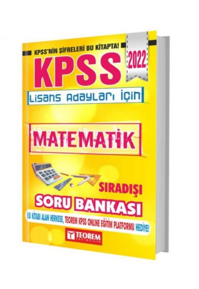 Teorem 2022 KPSS Matematik Sıradışı Soru Bankası