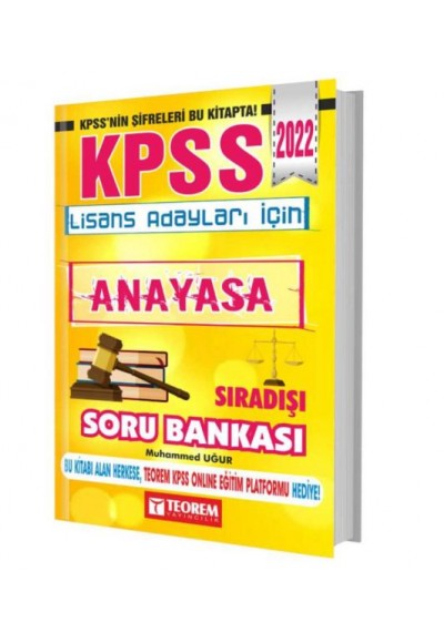 Teorem 2022 KPSS Anayasa Sıradışı Soru Bankası