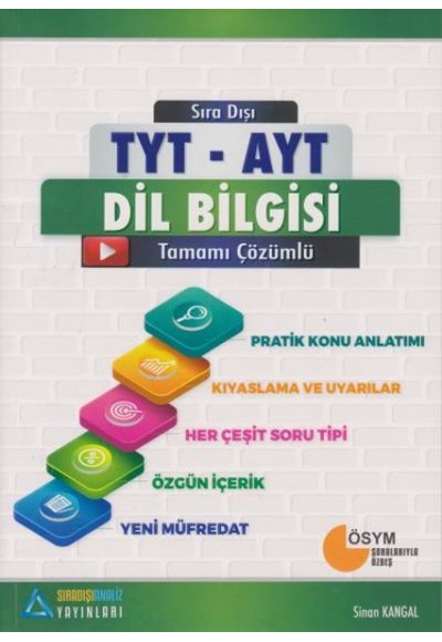 Sıradışı Analiz Dil Bilgisi Tamamı Çözümlü Konu Anlatımlı Soru Bankası (Yeni)