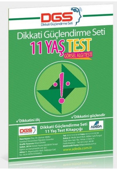 Dikkati Güçlendirme Seti 11 Yaş Test